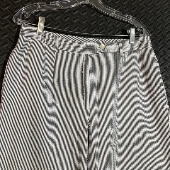 Vintage Pendleton White Pinstripe Blue High‎ Rise Trouser Pants Women's Size 10 - Picture 2 of 11